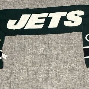 Green and White JETS Scarf
